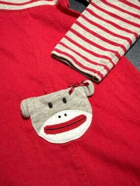 Le Top Red and Cream Striped Dress